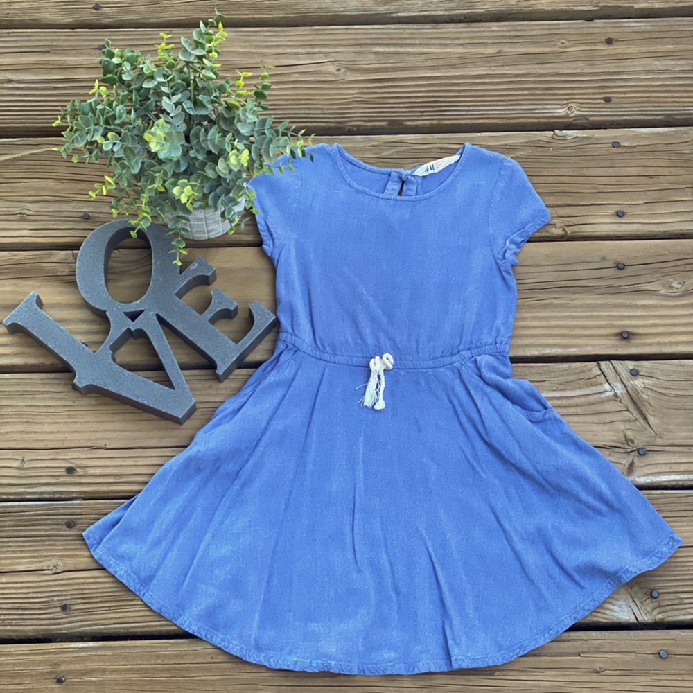 Denim Little Girl Dress Size 5-6